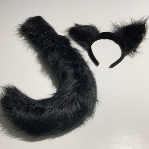 Halloween costume: ears and tail set